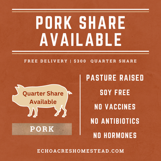 Pork Share Deposit - Quarter (August Delivery)